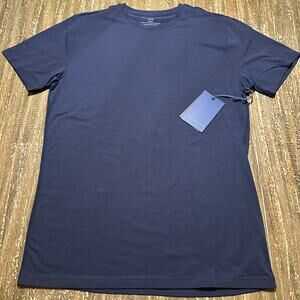 NWT Mack Weldon Silver Crew Neck T-Shirt True Navy Supima Cotton Men’s Size L